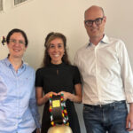 Jessica Maly nach erfolgreicher Verteidigung ihrer Dissertation