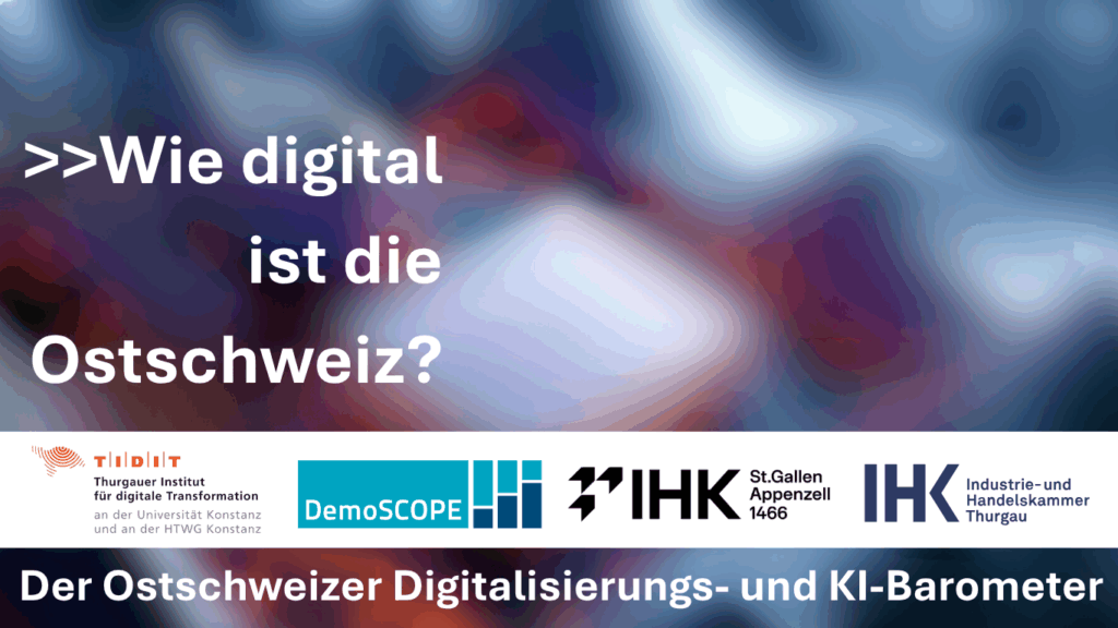 Flyer für den Ostschweizer Digitalisierungs- und KI-Barometer